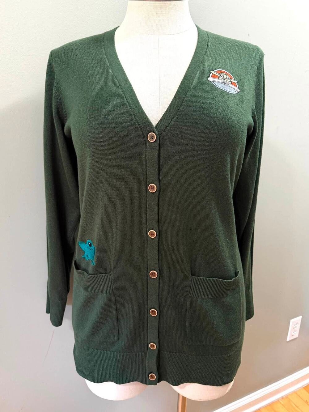Torrid 2 (2X 18/20) Star Wars The Mandalorian Grogu Green Cardigan Sweater New